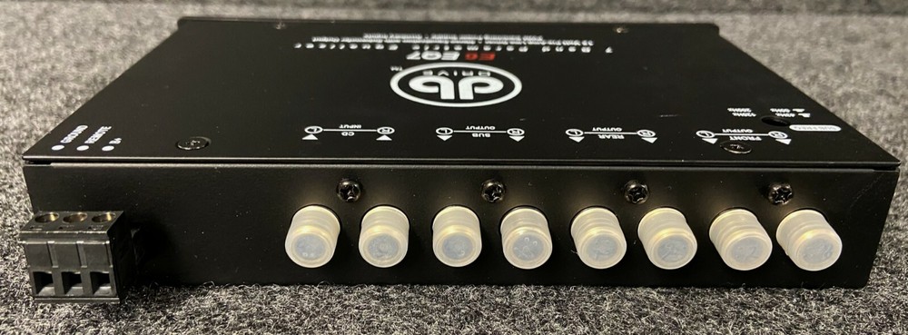 DB DRIVE OKUR E6 EQ7 7-BAND PARAMETRIC EQUALIZER 3 RCA OUTPUTS FRONT/REAR/SUB