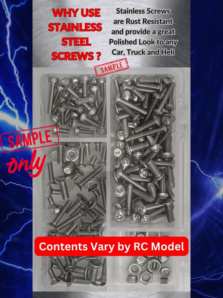 RCScrewZ Stainless Screw Kit tri002 for Trinity Reflex NT/Team | KIT