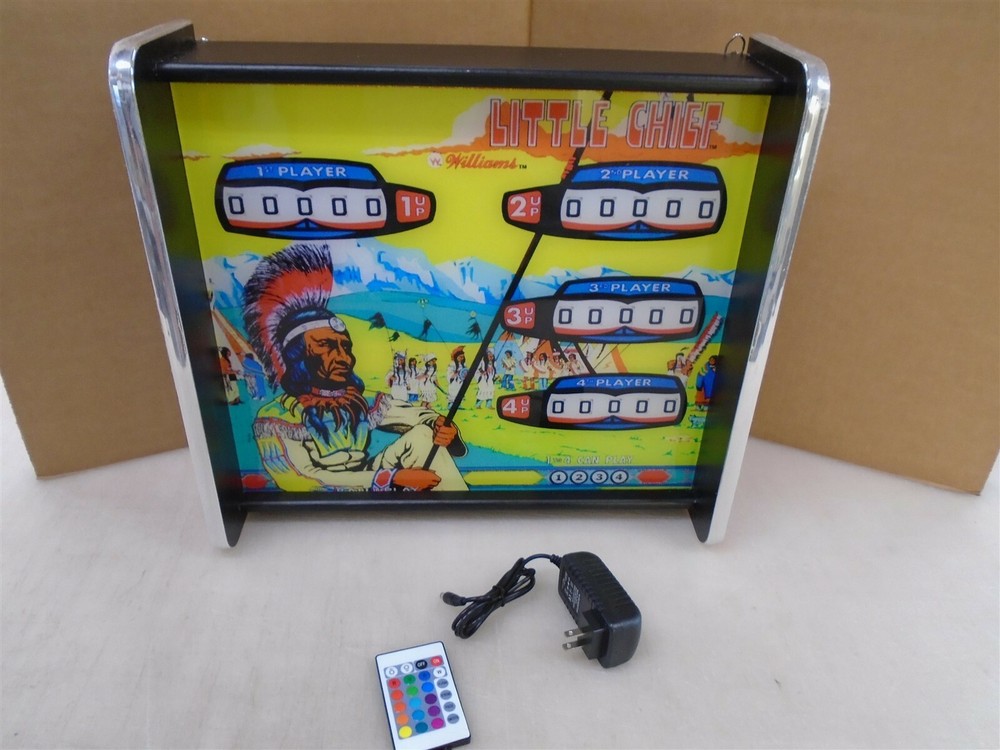 Williams Little Chief Pinball Head LED Display light box