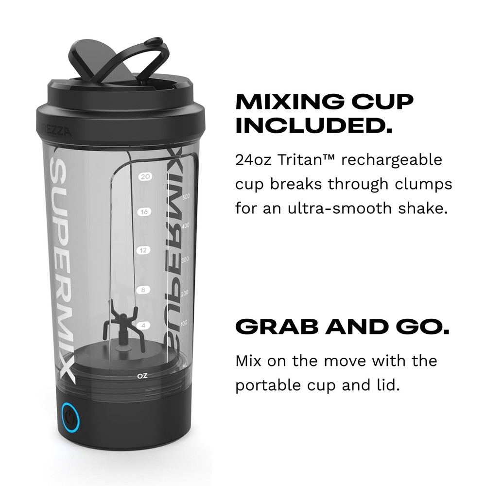 BREZZA Supermix Automatic Protein Shake Maker – Electric Powder Dispenser
