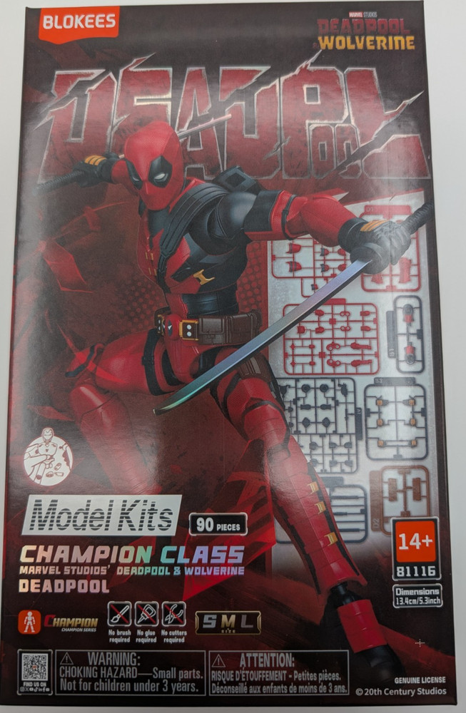Blokees Marvel Deadpool & Wolverine Champion Class Deadpool Model Kit