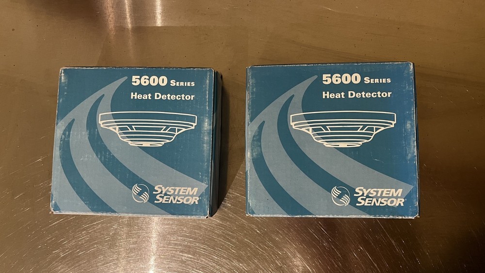 System Sensor 5604 Fixed Temperature Heat Detector - White - two for sale