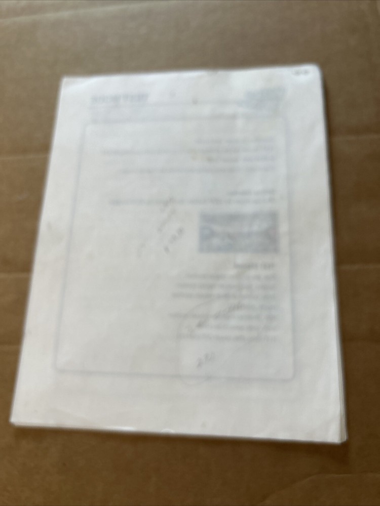 Original Hit It To Win It Arcade game manual
