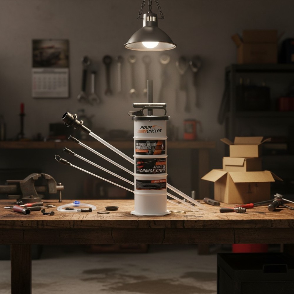 User-Friendly 6.5L Manual Fluid Extractor for Easy Oil Changes & Brake Service