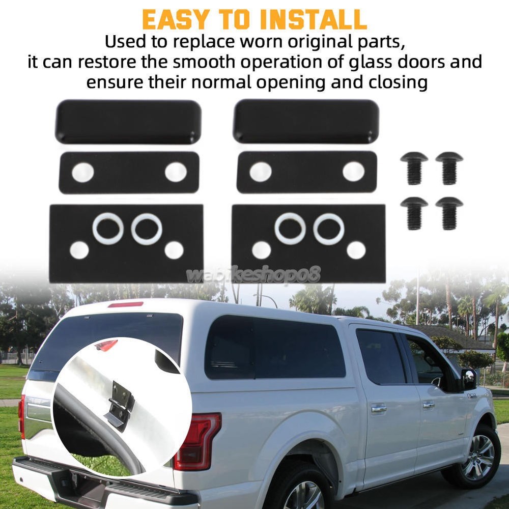 For Snugtop Campers Shell Glass Rear Doors Camper Shell Nut Plates Hardware Set