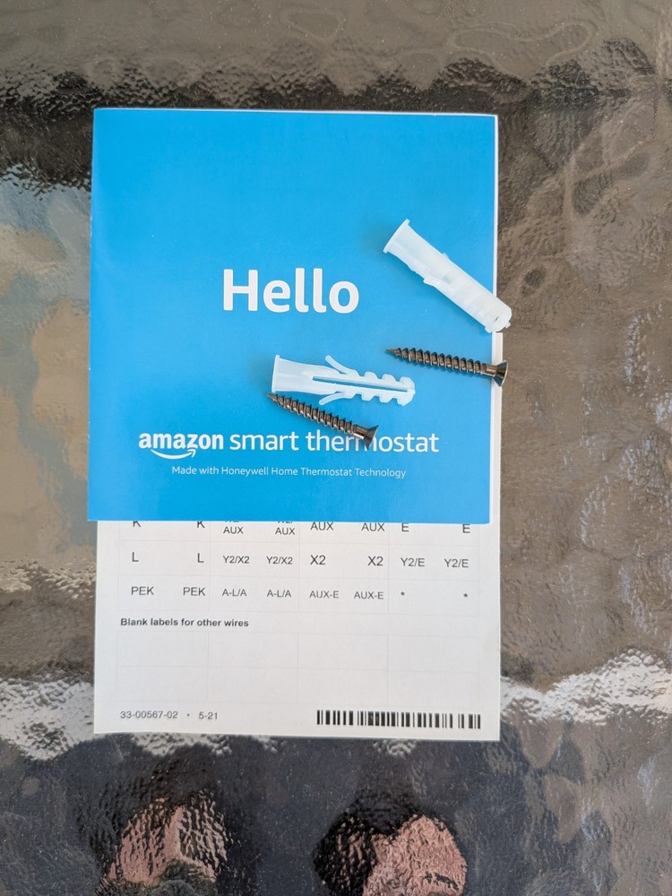 Amazon Smart Thermostat, Programmable, Works With Alexa, C-Wire required