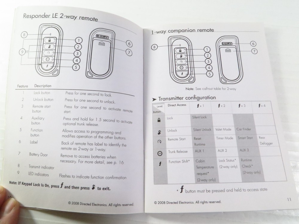 Viper Model Remote Control Transmitter Owner's Manual Only