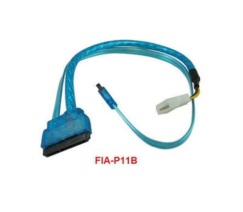 18" SATA-3 Combo Power+Data to SATA + 4-Pin Molex Cable