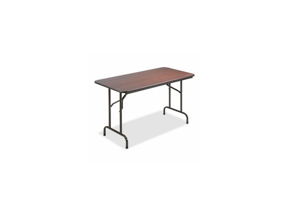 Folding Table, 48"x24"x29", Mahogany