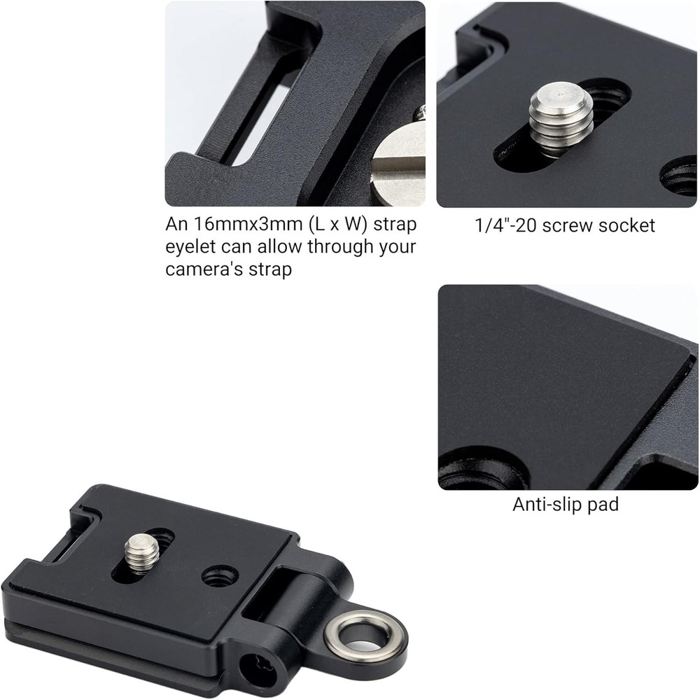 40MM Universal Arca Swiss Quick Release Plate, Black
