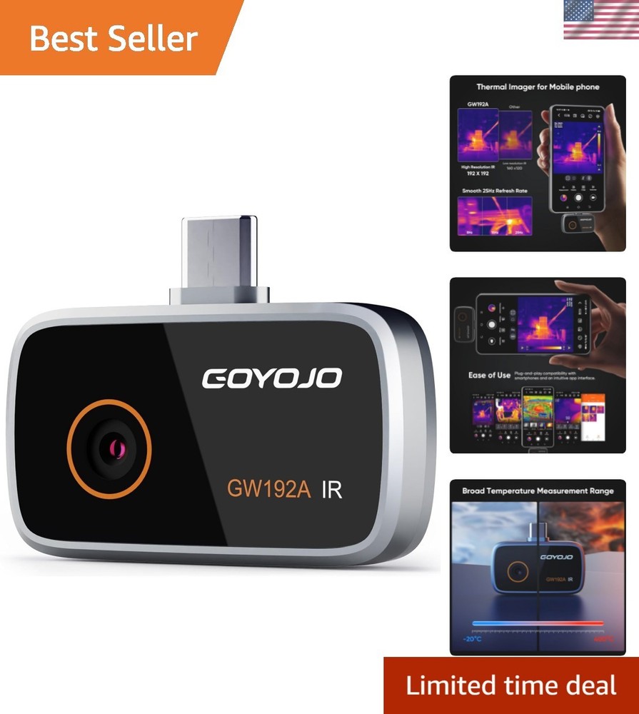 Compact 192x192 Thermal Imaging Camera for Android - Water Leak Detection