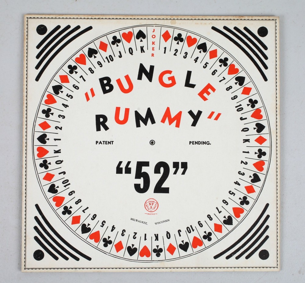 Vintage Bungle Rummy Game Board Wall Hanger Home Decor