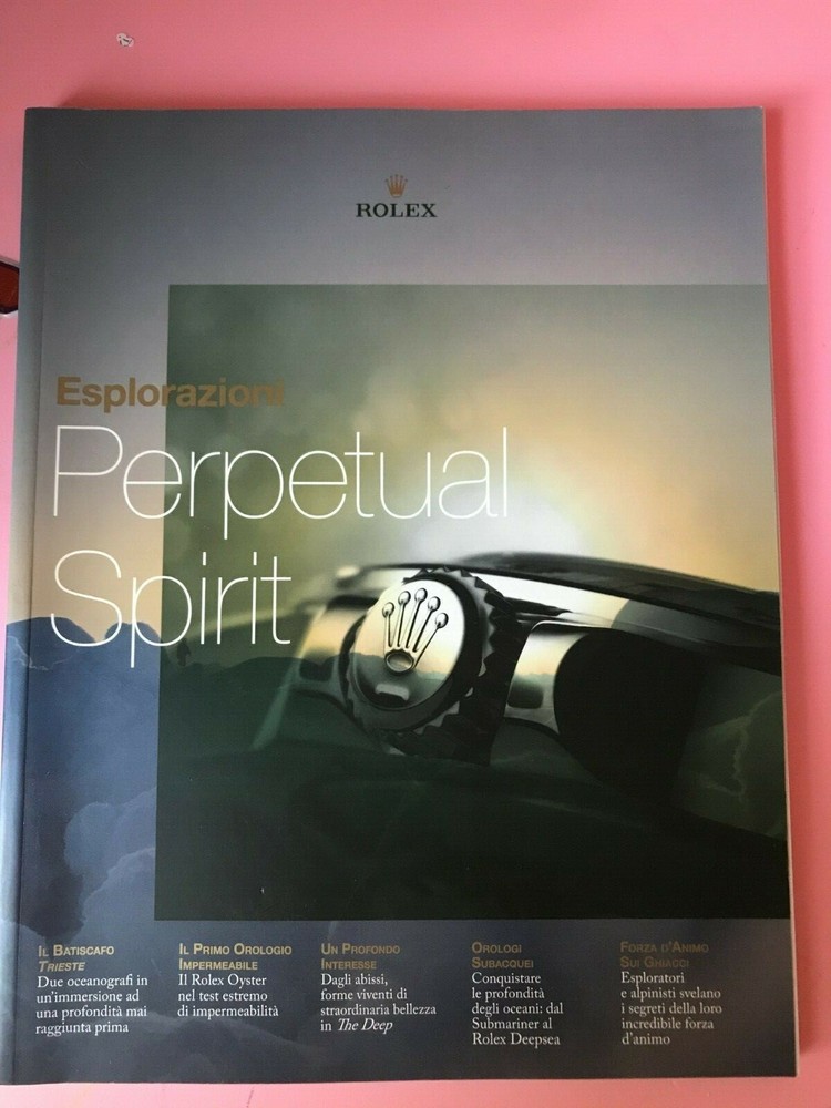 Rolex book "Perpetual Spirit Explorations"