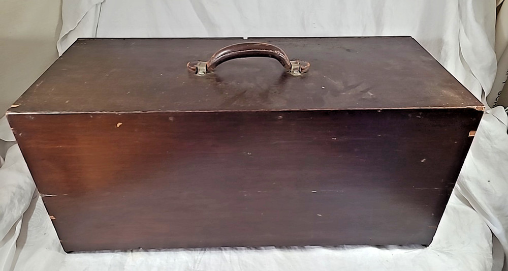 Vtg. Handmade 4 Drawer Machinists Chest Toolbox - Large