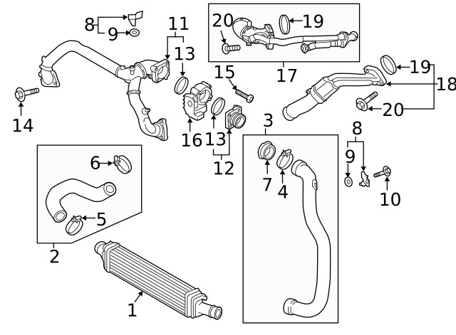 Genuine Audi Inter-Cooler 8W0-145-805-AC