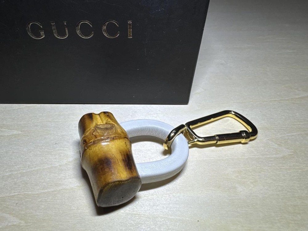 Rare GUCCI bamboo keychain retro