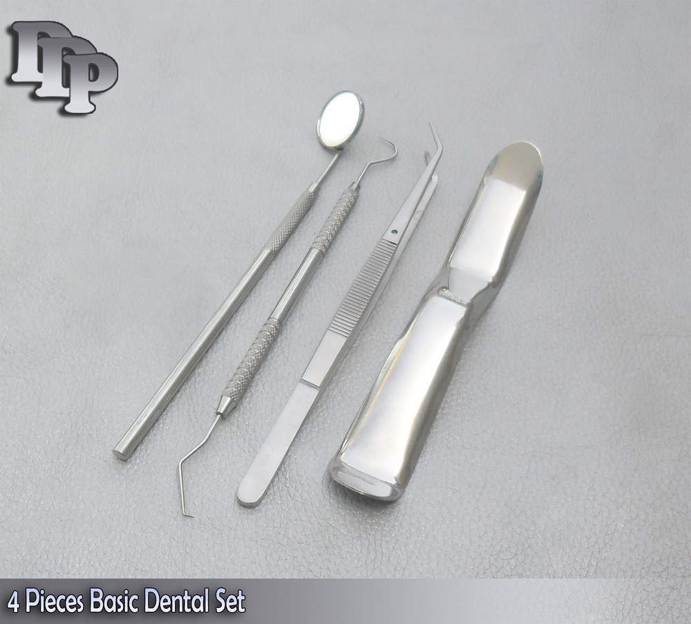 4 Pieces Basic Dental Endodontic Oral Surgery Extracting Set Kit PR-0093