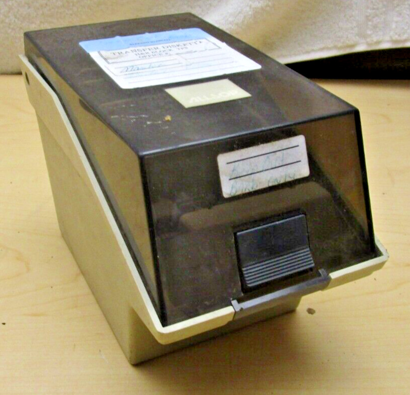 Vintage ALLSOP 3.5 Floppy Disk Software Storage Box Case