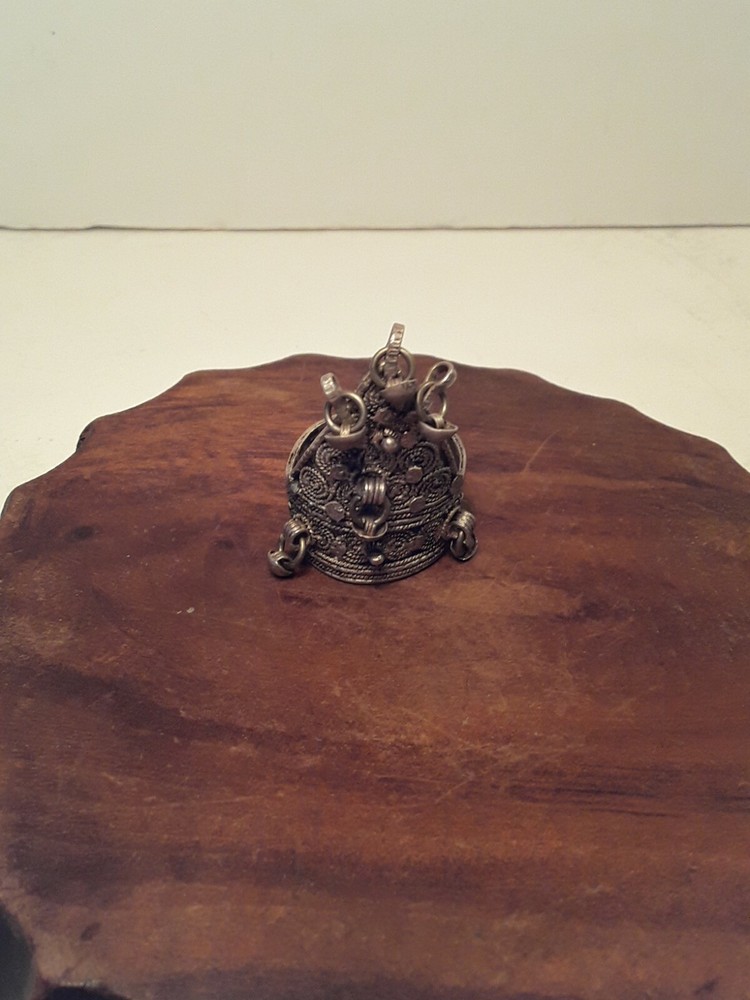 Vintage Tibetan Silver Shaker Ring Adjustable