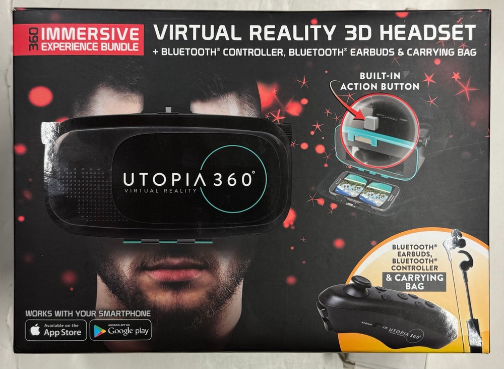 ReTrak "Utopia 360 Vitual Reality 3D Headset" (ETVRCBCL)