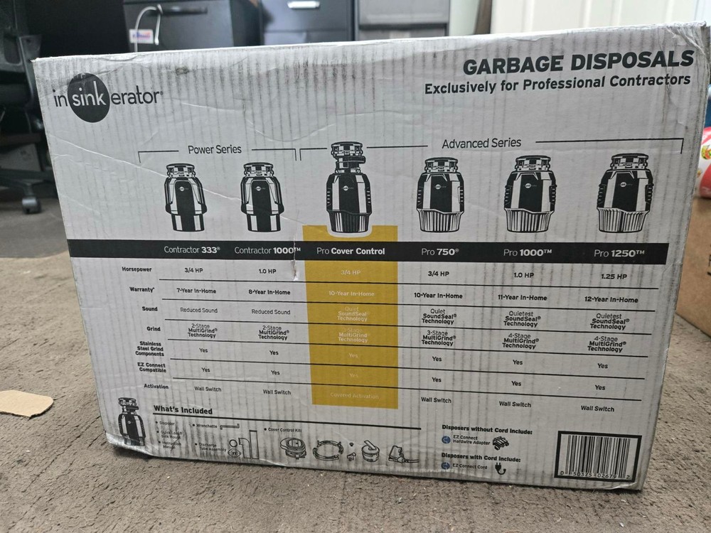 InSinkErator Pro Cover Control Garbage Disposal System