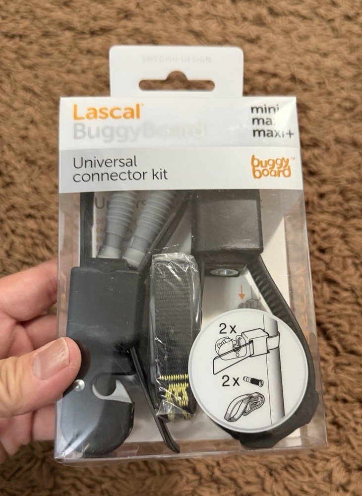 NEW Lascal BuggyBoard Universal Connector Kit Stroller Attachment Easy Install