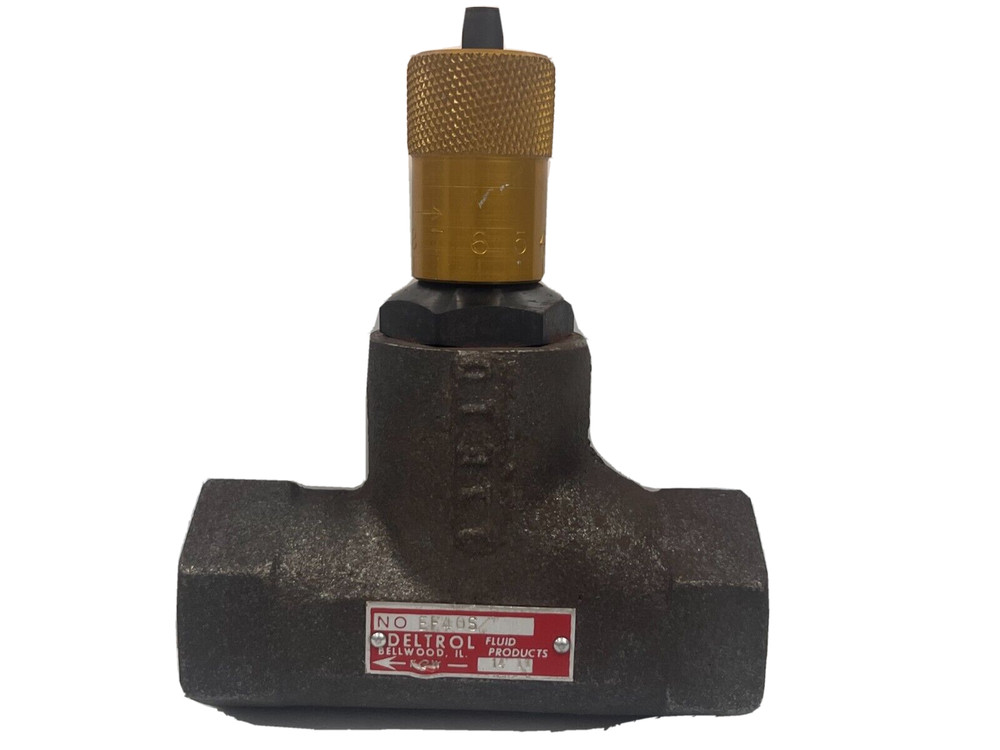 DELTROL EF40S Hydraulic Flow Control Valve 1" NPTF 55 GPM 5000 PSI MAX