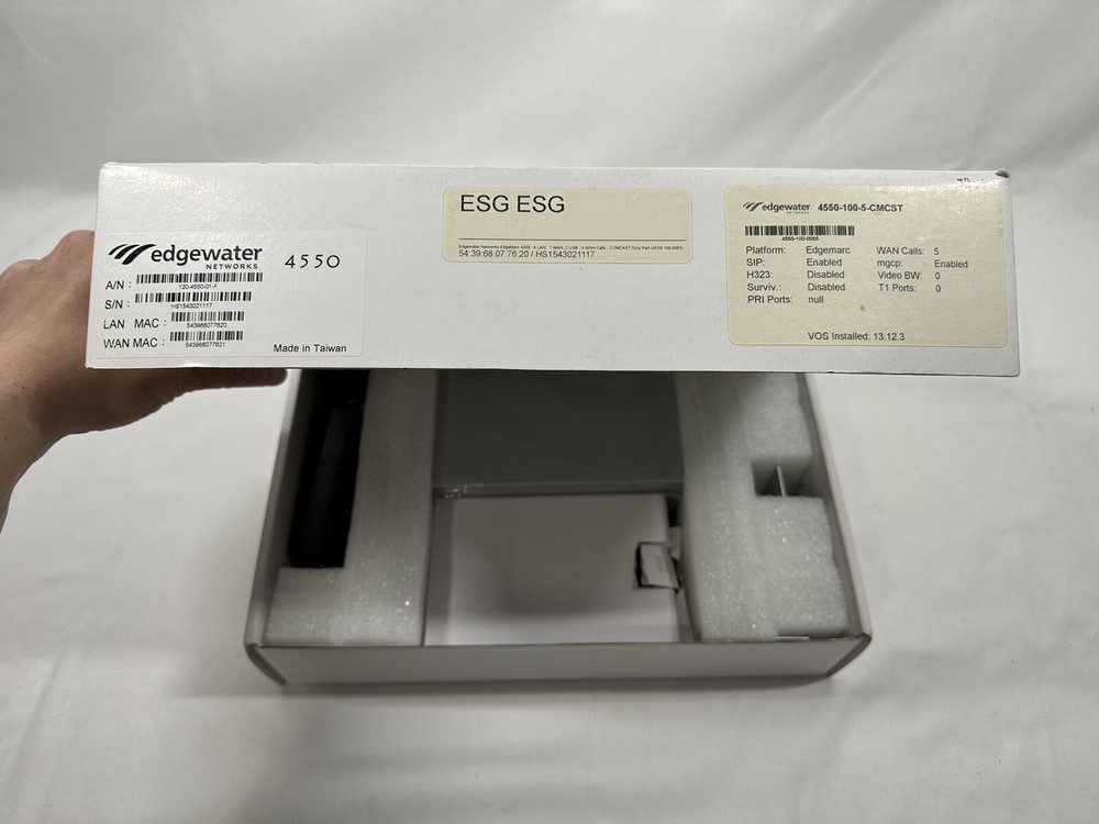 Edgewater Networks 4550 Series Enterprise Session Border Controller w/Mounts