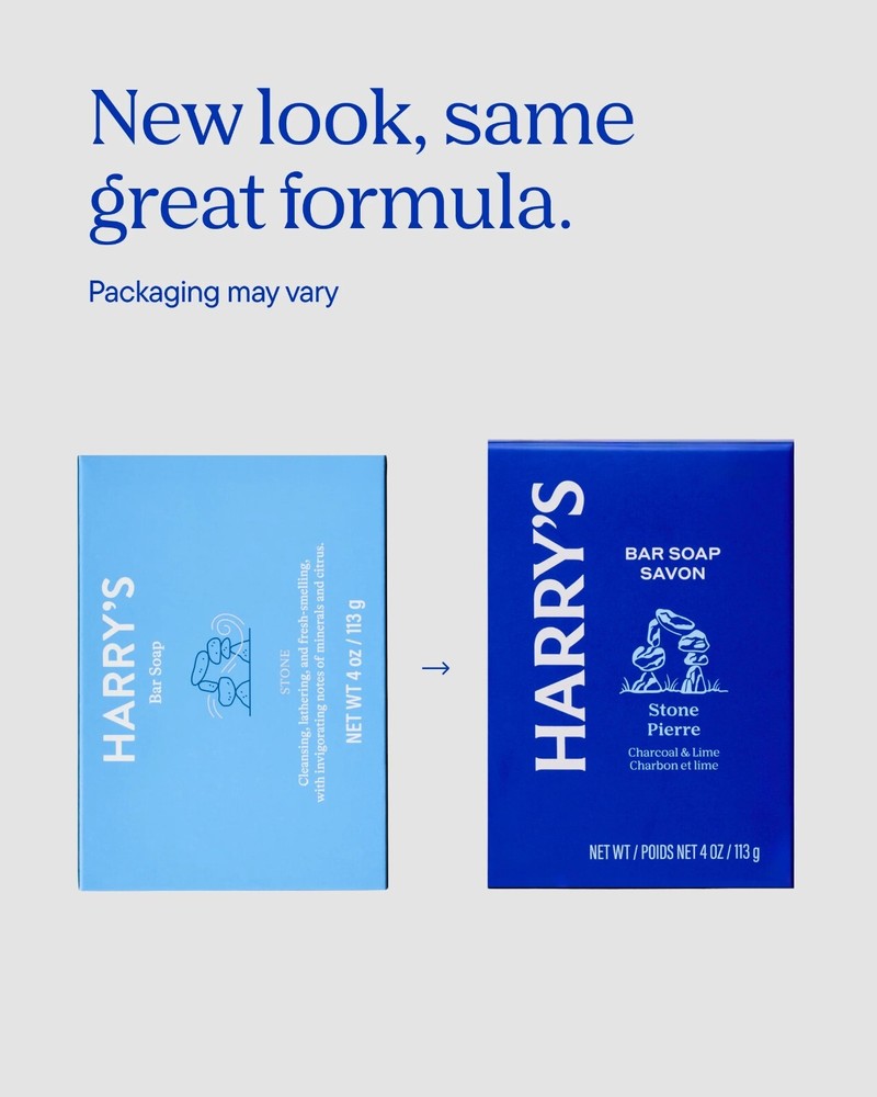 Harry's Bar Soap, Stone Scent, 4 oz, 4 Pack