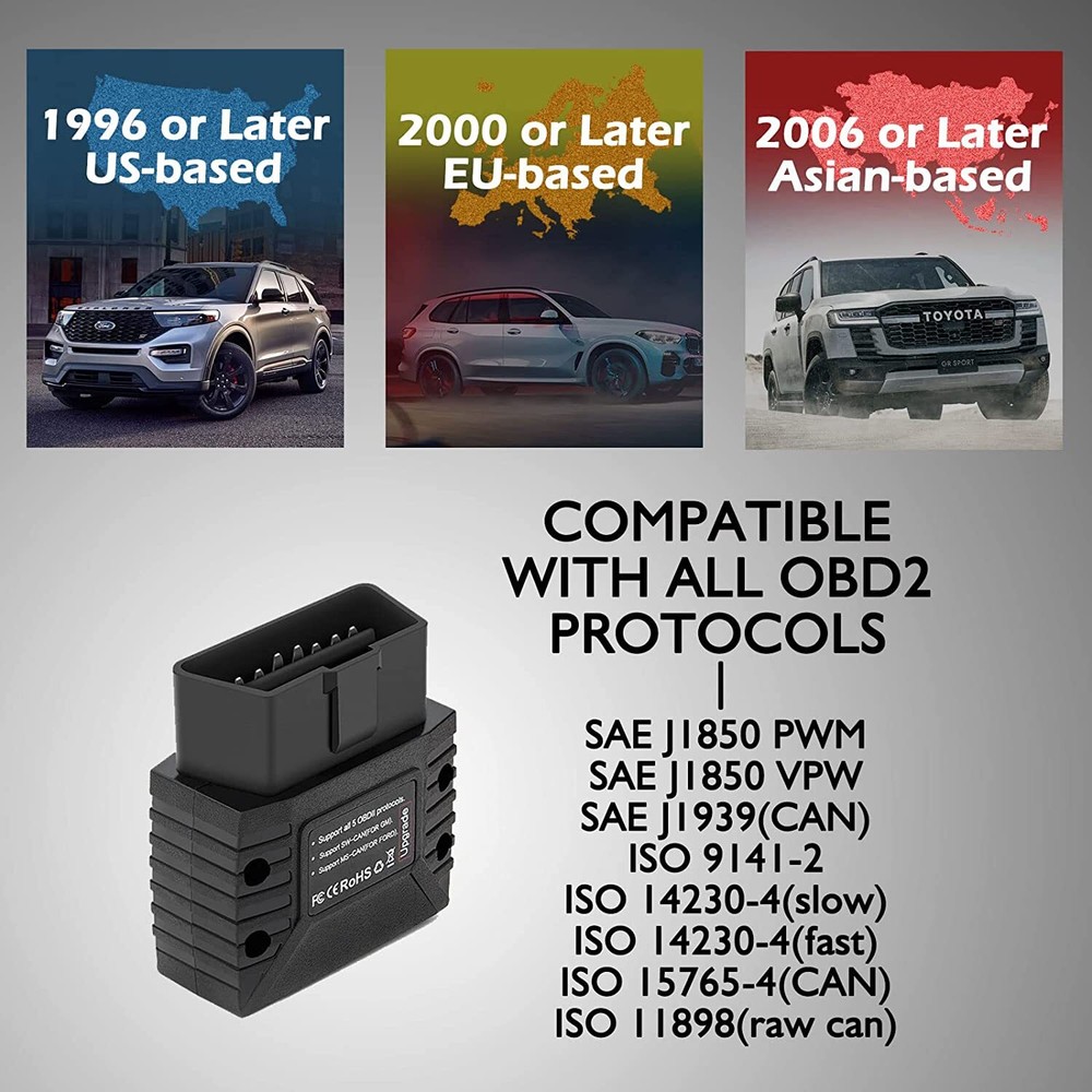 vLinker MC+ BLE V2.2 Bluetooth 4.0 Scanner OBD2 Car Diagnostic Tool iOS &Android