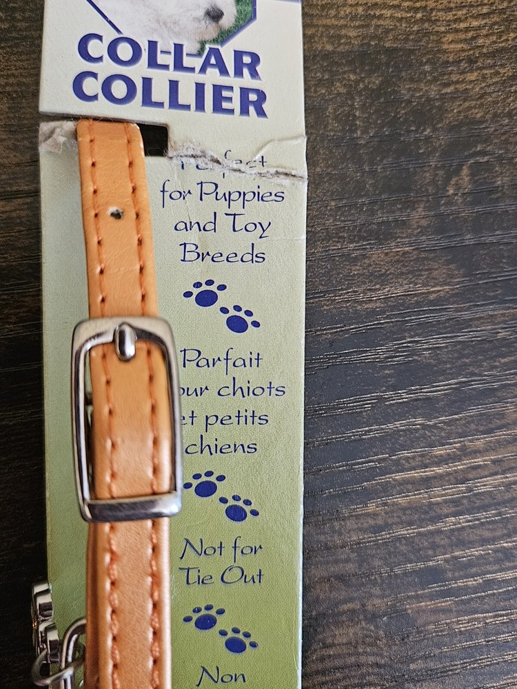 Li'l Pals Adjustable Collar - Orange 6"-8" Long