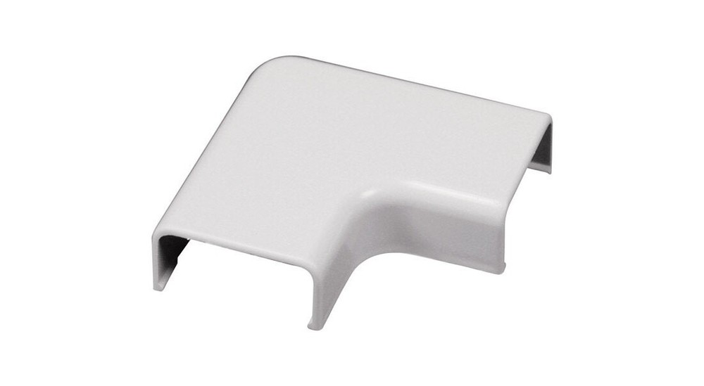 Wiremold C56 Wireway Elbow, Flat, Plastic, White