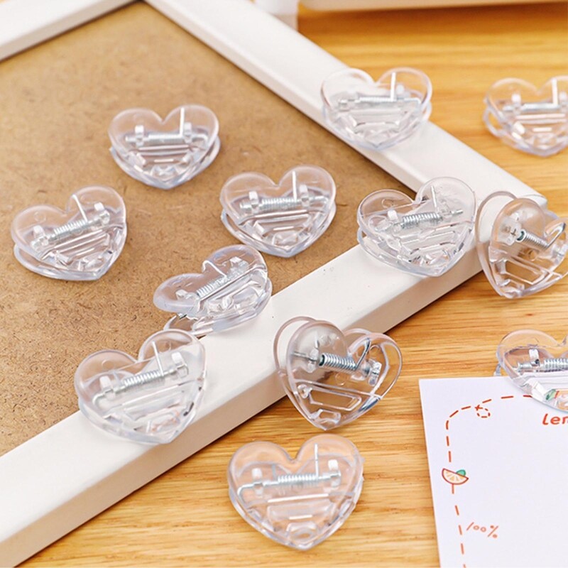 5Pcs Small Plastic Binder Clisp File Document Folder Clip School Office Supplies
