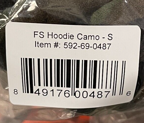 NEW First Strike Pull Over Hooded Sweatshirt - Camo - Small