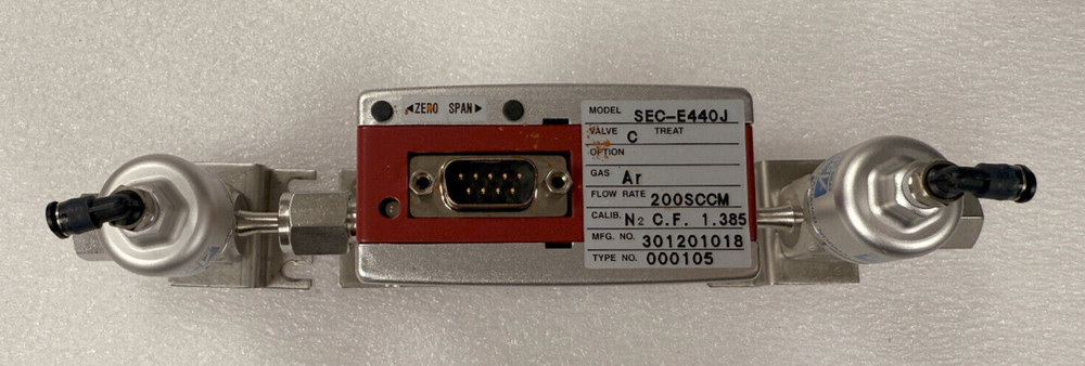 SEC-E440J Mass Flow Controller 200 sccm Calibrated for Ar
