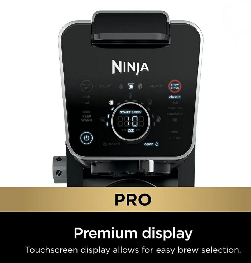 Ninja CFP301 DualBrew Pro System 12-Cup Coffee Maker, Single-Serve for Grounds