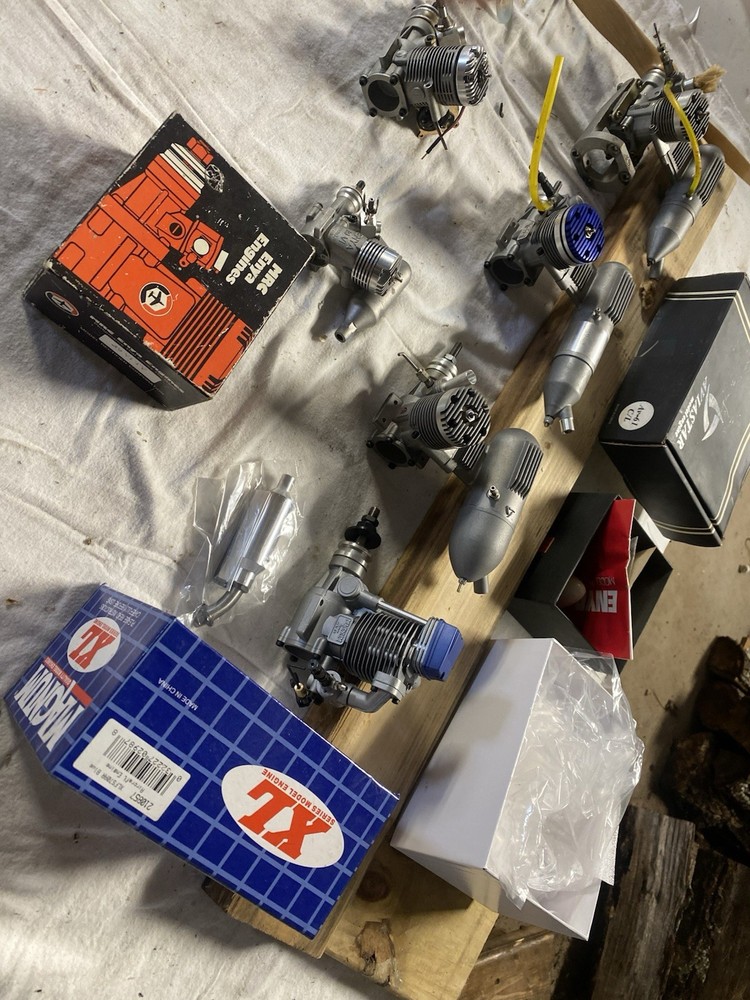 RC Glow Engines - For RC Plans Or “U” Control Line