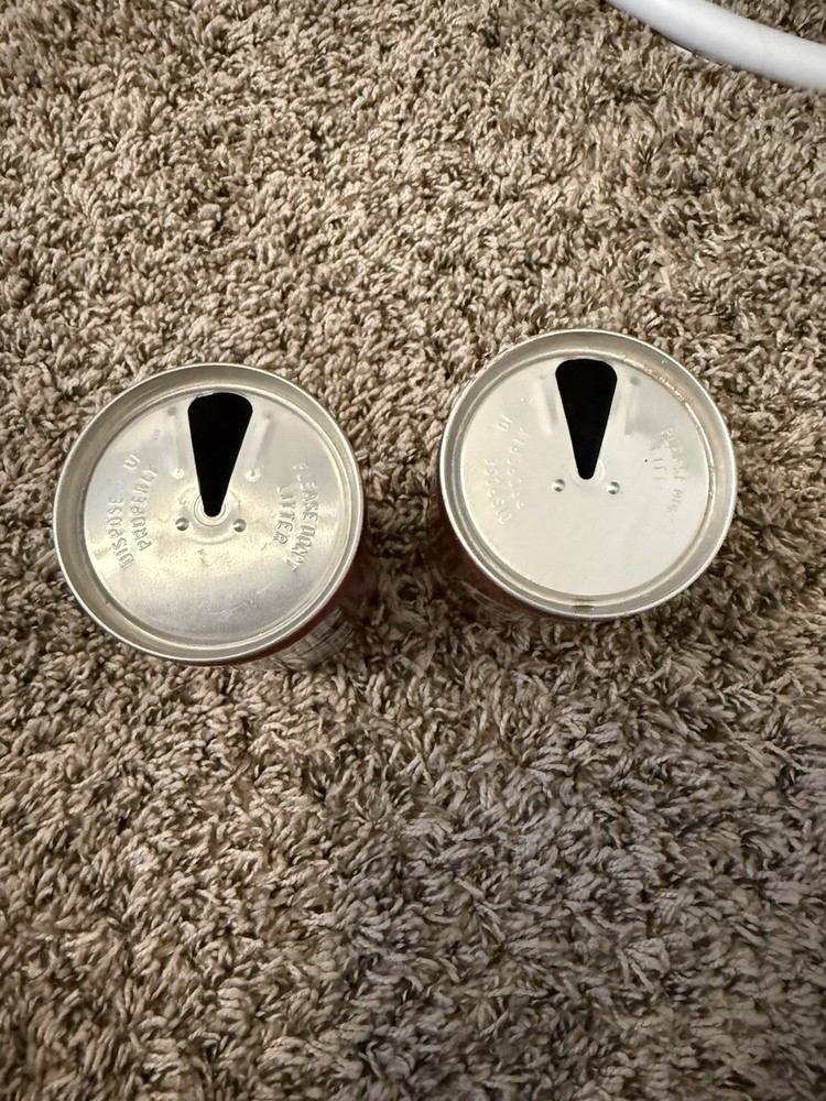 Vintage Dr. Pepper and Mr. Pibb cans