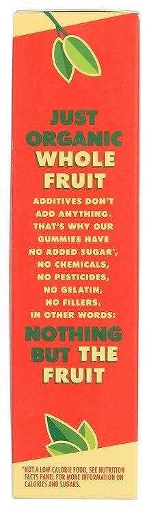 SOLELY Organic Mango Fruit Gummies - 5 Single Serving Bags