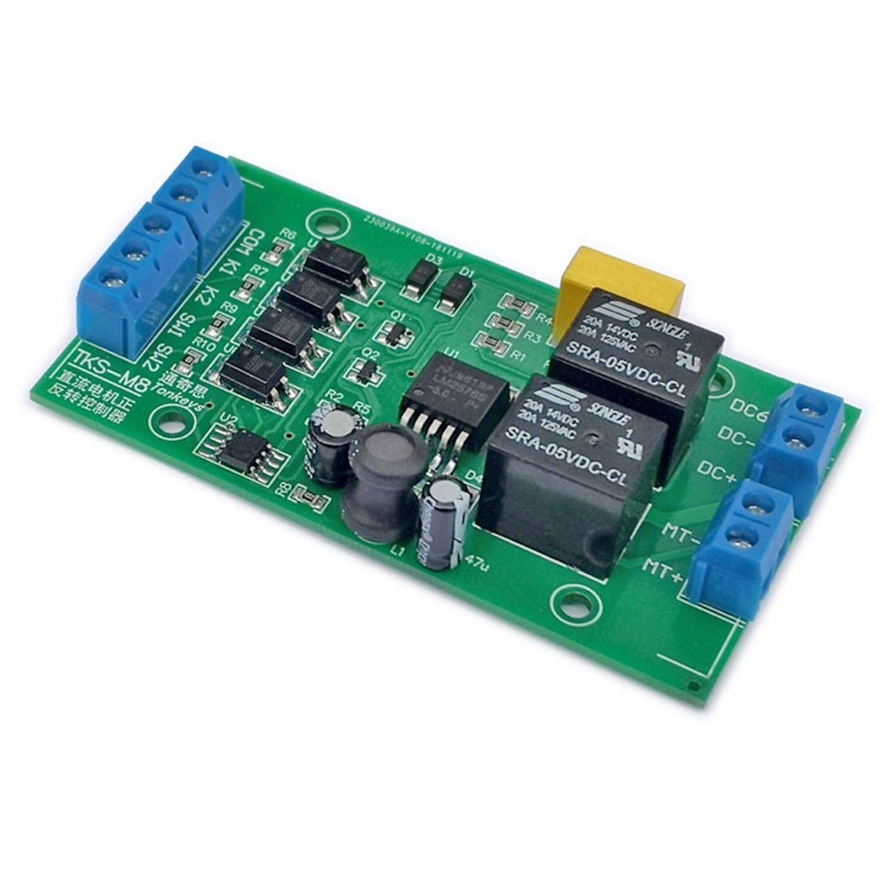 DC 6V 12V 24V DC Motor Forward and Reverse Controller 20A High Current with1848