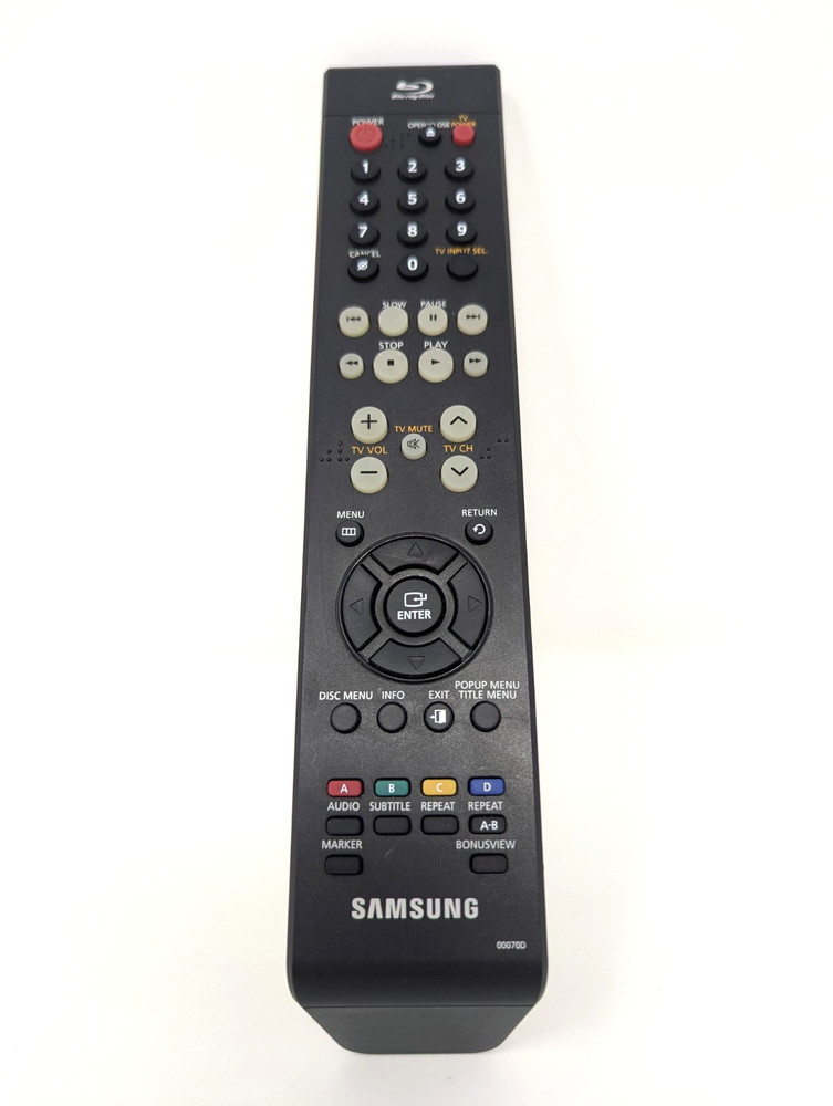 Remote Control OEM Samsung 00070D Replacement Blu-ray Disc Player - Preowned