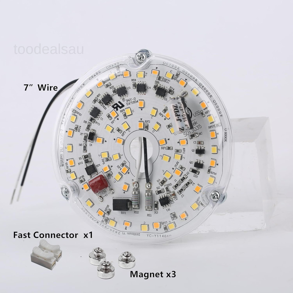 4“ 18W Color Changeable Ceiling Fan LED Light Replacement, White