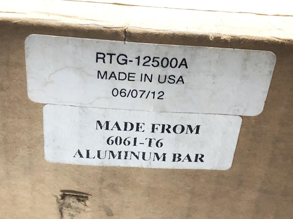 12” RTG-12500A Aluminum Pie Jaws, New!!