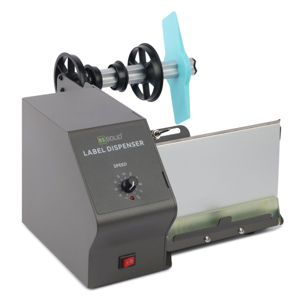 U.S. Solid Automatic Label Dispenser for Long Label Rolls and Fanfold Label