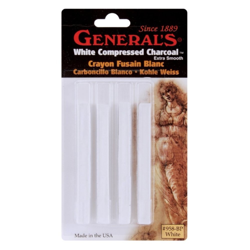 WHT Compressed Charcoal Ex.Smooth MED4PK
