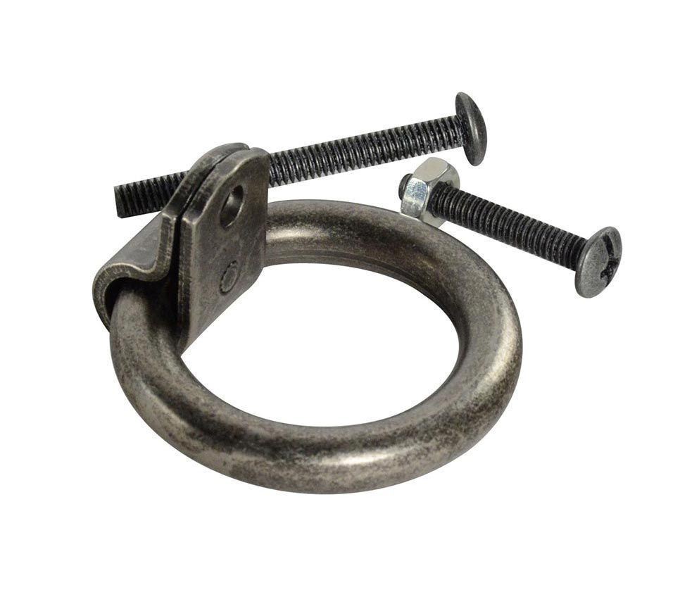 1-3/4" Montgomery Ring Pull Antique Pewter