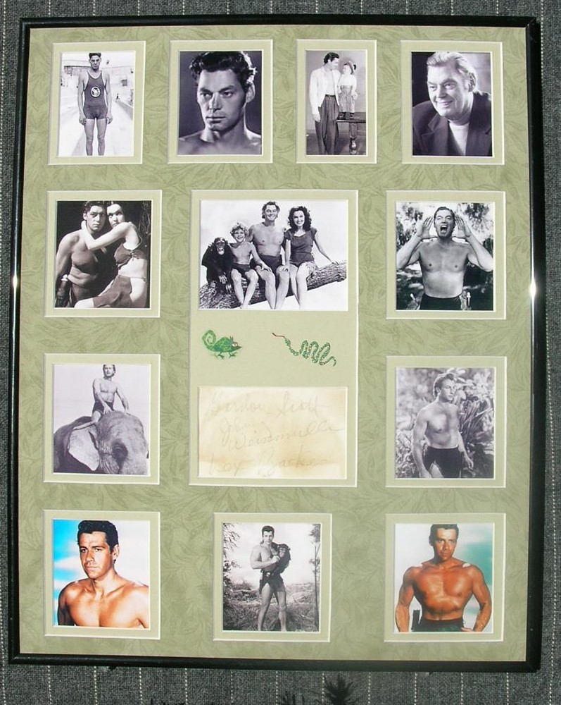 3 TARZEN'S AUTOGRAPHED COLLAGE