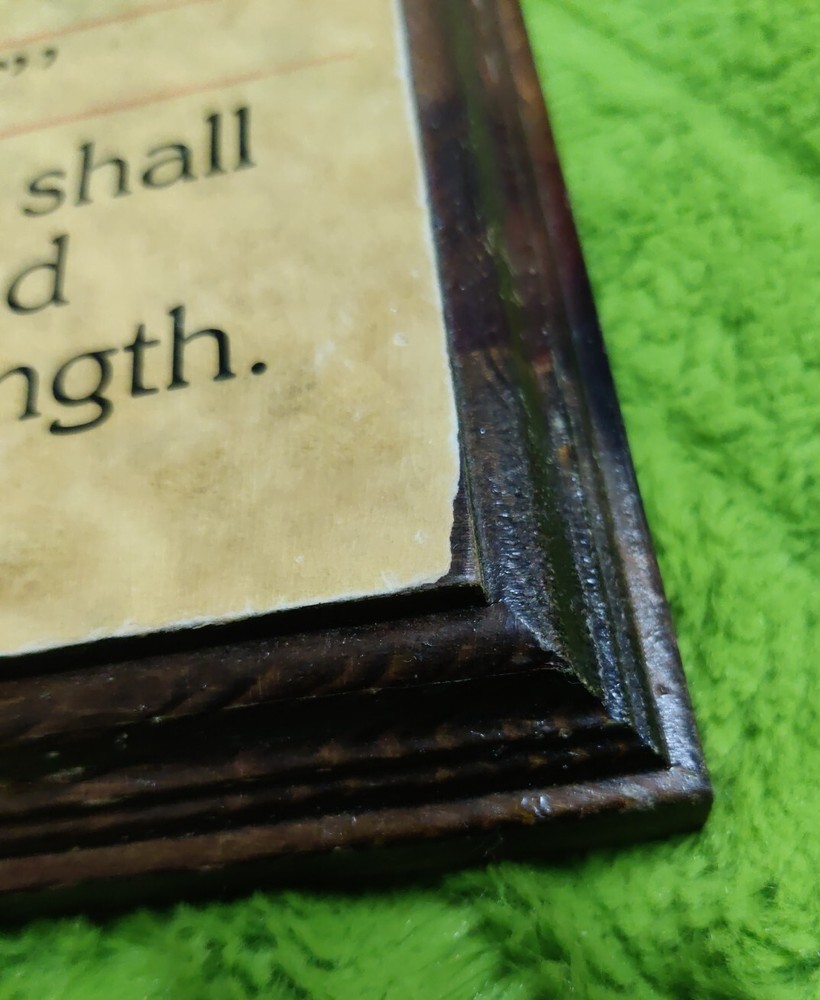 Religious Inspirational Solid Wood Name Plaque Isaiah 30