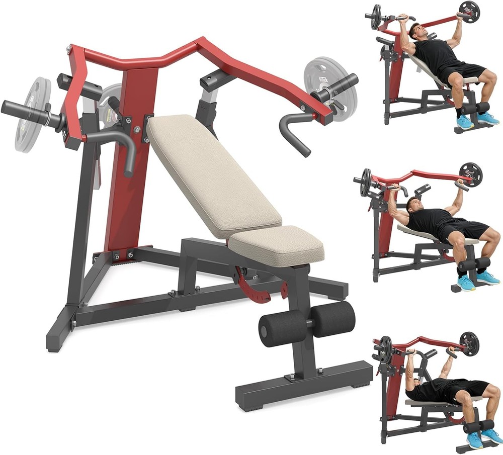Adjustable Weight Bench Chest Press Workout Machine, Heavy Duty Flat Bench Press