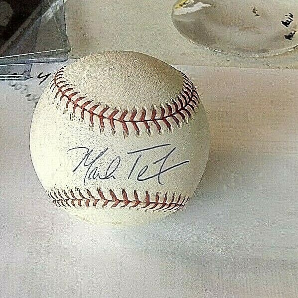 Autograph auto BASEBALL  NL RAWLINGS W/COA MARK TEIXIRIA TEXEIRA